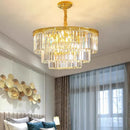 Axyaa Crystal Chandelier Stair Pendant Lamp Living Room Interior Lighting