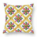 Axyaa Green Leaf Moroccan Flowers Cushion Cover 45X45cm