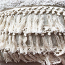 Axyaa Beige Tassels Pillow Case - Tufted Nordic Style Cushion Covers