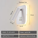 Axyaa USB Wall Wash LED Bed Light with Adjustable Spotlight