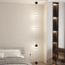 Axyaa Modern LED Floor Lamp: Creative Black & White Art Light for Living Room Decor.