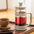 Axyaa French Press Pot, High Borosilicate Glass, Hand Press Coffee, Tea, Milk Brewings