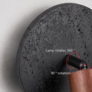 Axyaa Circular LED Stone Wall Lamp for Modern Home Decor