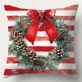 Axyaa Snowman Fawn Print Pillowcase Set - Festive Home Decor & Gift