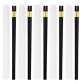 Axyaa Portable Alloy Chopsticks Set Non Slip Dishwasher Safe Sushi Sticks