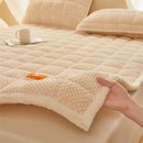 Axyaa Rose Velvet Bed Mattress: Thick & Cozy Student Dorm Room Mat.