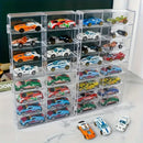 Axyaa 1/64 Scale Toy Cars Acrylic Display Case Shelf - Clear Storage Box
