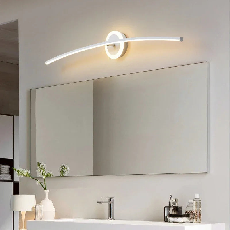 Axya Modern LED Bathroom Wall Mirror Light Fixture for Home Decor