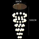 Axyaa Modern Duplex Staircase Pendant Light - Villa Magic Bean Style