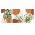 Axyaa Boho Green Palm Leaf Canvas Art - Nordic Style Home Decor