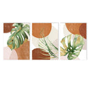 Axyaa Boho Green Palm Leaf Canvas Art - Nordic Style Home Decor
