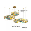Axyaa Crystal LED Pendant Light Chandelier Living Room Lighting Fixtures