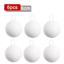 Axyaa White Foam Christmas Tree Snowball Ornaments