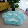 Axyaa Cat Paw Pattern Plush Carpet for Home Living Room