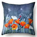 Axyaa Floral Landscape Painting Cushion Cover 45x45CM Home Decor Pillowcase