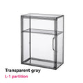 Axyaa Acrylic Stackable Storage Box with Magnetic Lid Transparent Showcase Organizer