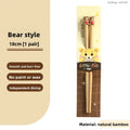 Axyaa Kids' Bamboo Training Chopsticks, Ages 6-12