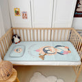 Axyaa Kids Hamburger Astronaut Latex Mat Set, Cartoon Design, 60x120cm