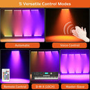 Axyaa 12LEDs Wall Washer Light 72W RGBWA+UV Stage Lighting Effect DMX Remote Control