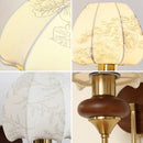 Axyaa French Medieval Style Fabric Wall Lamp for Retro Bedroom, Living Room, and Aisle