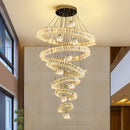 Axyaa Crystal Chandelier Pendant Light for Luxury Living Room & Bedroom	divine lighting for home