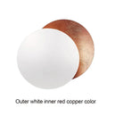 Axyaa Eclipse Scone Light: Round Wall Lamp for Bedroom