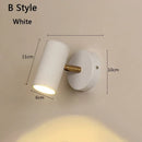 Axyaa Nordic Bedside Spotlight Sconce in Gold and Black for Study and Makeup Mirror