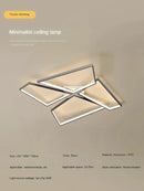 Axyaa LED Square Ceiling Light: Modern Nordic Fixture for Living Room, Bedroom, Dining, Study