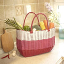 Axyaa High-End Plastic Woven Basket for Picnic & Vegetables
