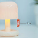 Axyaa Mushroom Style USB Rechargeable Mini Desktop Night Light