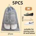 Axyaa Shoe Storage Bag Closet Organizer Non-Woven Portable Waterproof Hanging Bag
