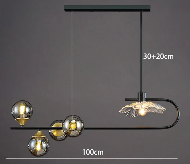 Axyaa Ceiling Chandelier: Stylish Pendant Light Fixture for Dining & Living Room Lighting