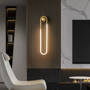 Axyaa Ellipse Wall Lights: Gold, Black, Copper, White; 3 Color Temperature Dimming