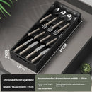 Axyaa Aluminum Cutlery Drawer Organizer Tray for Kitchen Cabinet Storage