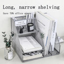 Mesh Storage Tray Desk Organizer for Documents, Mail, and Stationery by Axyaa