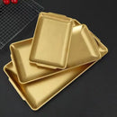 Axyaa Stainless Steel Food Storage Tray Shallow Sushi BBQ Plate Fruit Vegetable Kitchen Pan