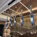 Axyaa Nordic Glass LED Chandelier for Minimalist Home Decor Lighting