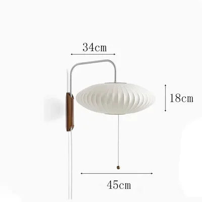 Axyaa Silk Wall Lamp for Elegant Room Decor