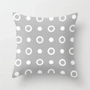 Axyaa Geometric Pillow Covers: Modern Grey Polyester Throw Pillow Cover