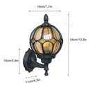 Axyaa Outdoor Wall Lamp Retro Garden Balcony Lighting Applique Murale Luminaire