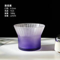 Axyaa Gradient Color Stripe Glass Cup for Coffee, Cold Drinks, Latte - 200ML