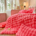 Axyaa 4kg Rabbit Plush Puff Velvet Four-Piece Set