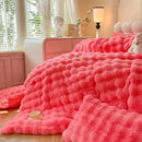Axyaa 4kg Rabbit Plush Puff Velvet Four-Piece Set