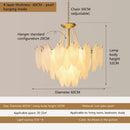 Axyaa Luxury Crystal Leaf Chandelier | Modern LED Light for Living Room & Kitchen