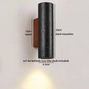 Axyaa Black Stone LED Wall Lamp for Modern Living Room Bedroom Lighting