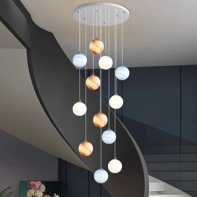 Axyaa Modern LED Chandelier Pendant Hanging Ceiling Light Dining Room Decor