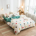 Axyaa Cartoon Print Duvet Cover 220x240 for Adults Kids - Double-sided Comforter Cover
