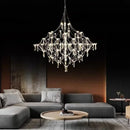 Axyaa Nordic Crystal Pendant Lamp for Chrome Decorative Lighting in Living & Dining Rooms