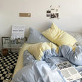 Axyaa Solid Fashion Bedding Set for Twin Full Queen Size Duvet Cover Pillowcases