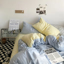 Axyaa Solid Fashion Bedding Set for Twin Full Queen Size Duvet Cover Pillowcases